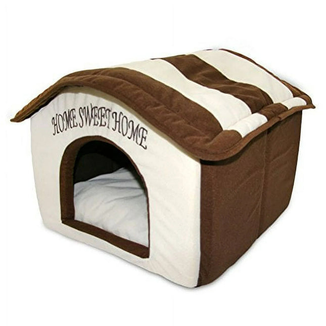 Best Pet Supplies Portable Indoor Pet House, Cream 16" x 16" x 14"