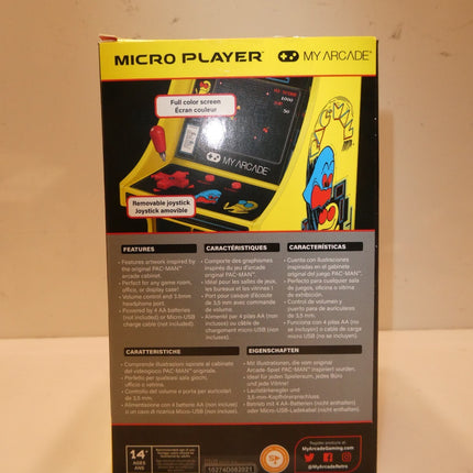 MY ARCADE DGUNL-3220 Retro PAC-Man Micro Player - Black