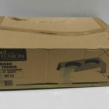 PetFusion Elevated Pet Feeder in Anodized Aluminum (Short 4"). 3 US Food Grade S