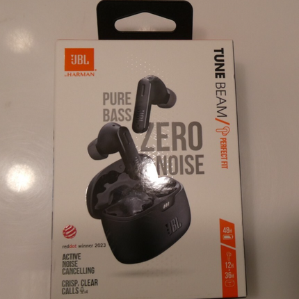 JBL Tune Beam True Wireless Stereo Earbuds, Black