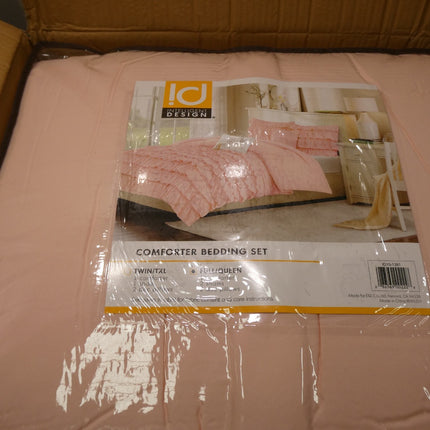 Intelligent Design Cozy Comforter Casual Waterfall Multi Layer Ruffle All Season