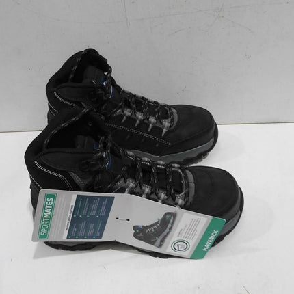 Bata Sportmates Maverick Black/Grey Safety Shoe, UK Men 3