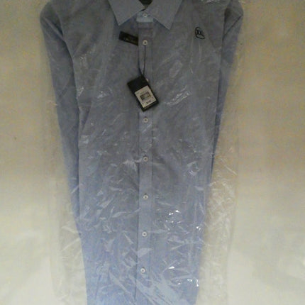 Abelard Men's 4 Way Stretch Poplin Slim Fit Dress Shirt, Sky, XXL