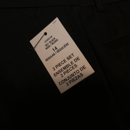 Calvin Klein Boys' 2-Piece Formal Suit Set, Black Stretch, Size - 10