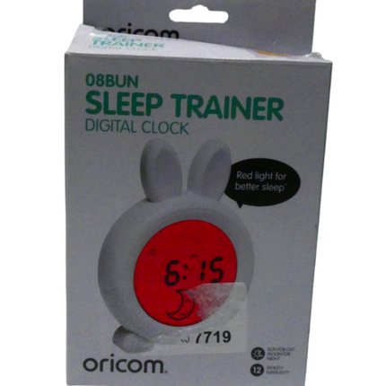 08BUN Bunny Sleep Trainer Clock - Sleep Routine Baby Infant Toddler Kids Child,