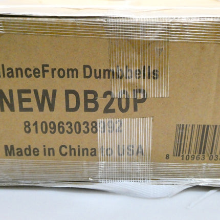 BalanceFrom Rubber Encased Hex Dumbbell 40 Pounds, Single - Black