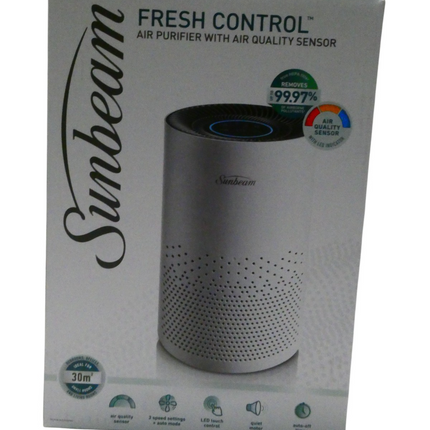Sunbeam Fresh Control Air Purifier with Air Quality Sensor and Indicator| 4-Stag