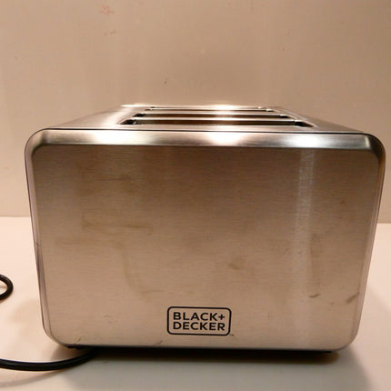 Black + Decker BD4250 Toaster 4 Slice, Stainless Steel