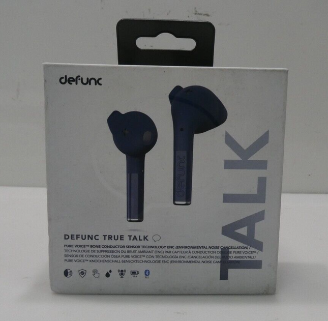 Defunc True Talk Wireless Bluetooth TWS Earbuds - Blue