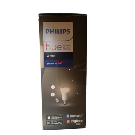 Philips Hue White Starter Kit A60 2x B22 LED Bulbs + Bridge