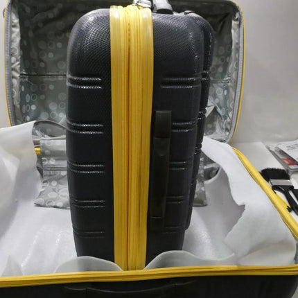 Rockland Melbourne Hardside Expandable Spinner Wheel Luggage, Navy, 2-Piece Set