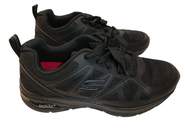 Skechers Men's Work: Arch Fit Slip Resistant Sneaker, Axtell - Black, US 8