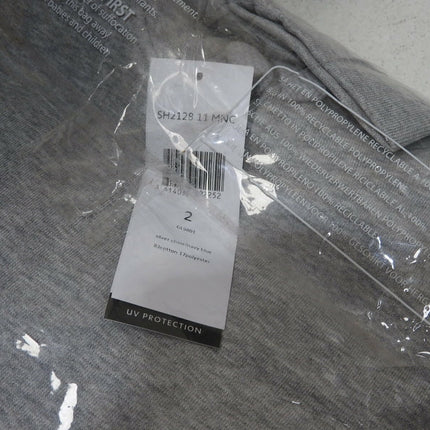 Lacoste Men's Hooded Pullover Sweatshirt, Silver Chine/Navy Blue, 02F