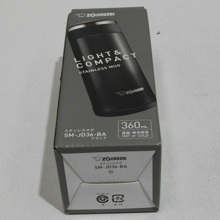 Zojirushi SM-JD36BA Tuff Mug, 12-Ounce/0.36-Liter - Black