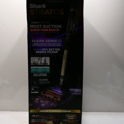 Shark IZ400 Stratos Cordless Pet Pro Vacuum with Clean Sense IQ Brass -Brand New