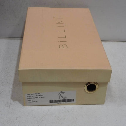 BILLINI Women's DAIANO Strappy Block Heel, Black Suede, 6 AU