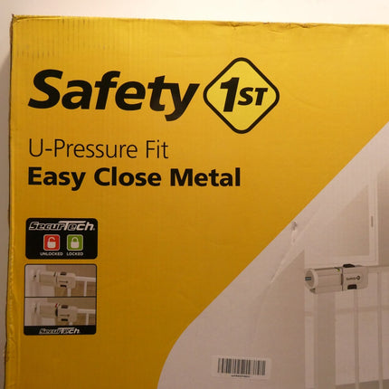 Safety 1st U-Pressure Barrier Metal, White, Use as Barrier Gate and Stairs Gate,