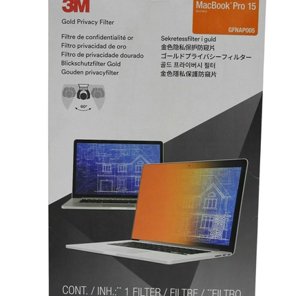 3M Gold Privacy Filter for 15" Apple MacBook Pro