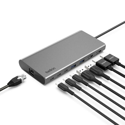 Belkin Connect Universal USB-C 8-in-1 Dual Display Core Hub w/Silicon Motion Tec