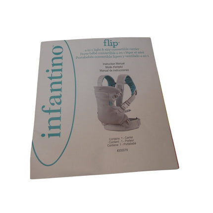 Infantino Flip 4-in-1 Light & Airy Convertible Carrier - Breathable, 4 Positions