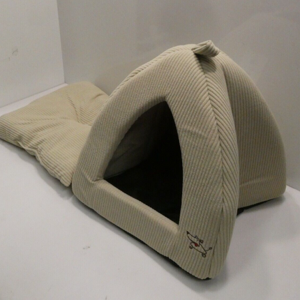 Pet Tent-Soft Bed for Dog and Cat by Best Pet Supplies - Beige Corduroy