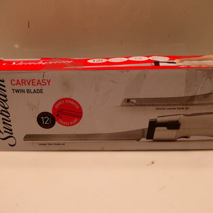 Sunbeam EK6000 Carveasy Twin Blade Electric Knife - White