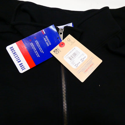 Champion Womens CH ROCH BASE QTR ZIP Jackets, Black, Large US