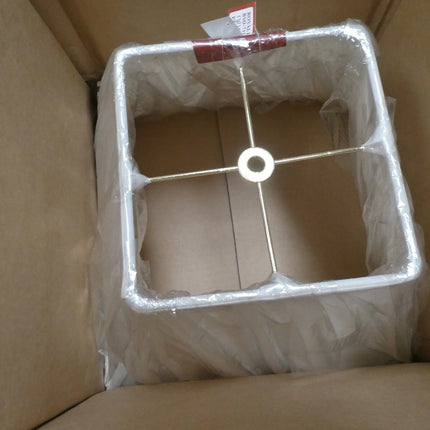 Royal Designs BSO-715-14WH Square Bell Basic Lamp Shade, 7" x 14" x 11.5", White