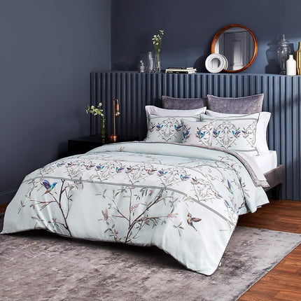 Ted Baker Highgrove 2-Piece Cotton Sateen Comforter Set w/Shams, Twin Mint Green