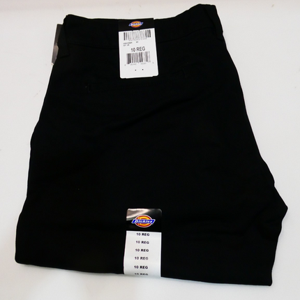 Dickies Women's Straight Flex Twill Pant, Rinsed Black, Size - 10