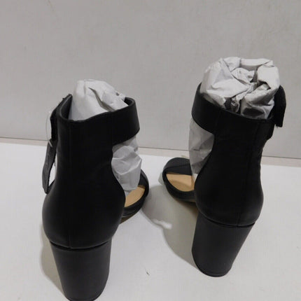 Human Premium Women's Portia Sandals, Black Leather - 37 EU