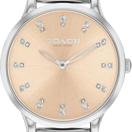 Coach Women's Chelsea 14504216 Qtz Basic Slim Watch, Carnation Gold Dial, 32mm