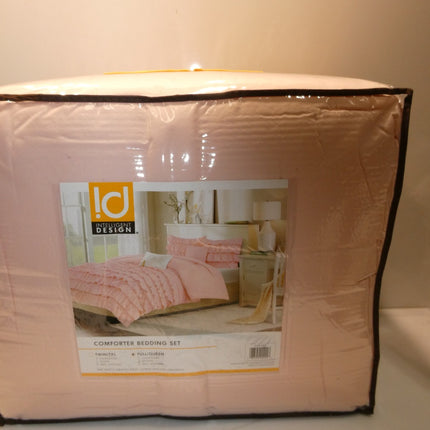 Intelligent Design Cozy Comforter Casual Waterfall Multi Layer Ruffle All Season