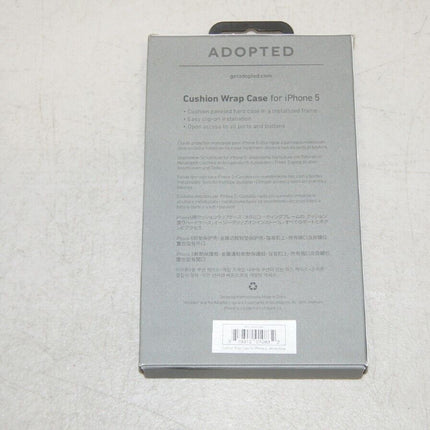 Adopted Cushion Wrap Case for iPhone 5 - White/ Silver