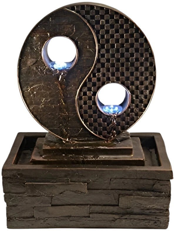 Ewaterfeatures EWF3150031 Yin Yang Patio Dark/Black