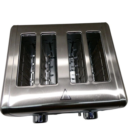 Black + Decker BD4250 Toaster 4 Slice, Stainless Steel