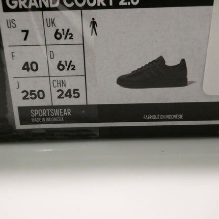 adidas Sportswear Grand Court 2.0 Cloudfoam Men's Lifestyle Shoes, Core Black 7U