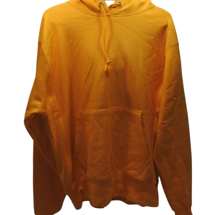 Champion Reverse Weave Men's Yellow Gold C Logo Hoodie Size M