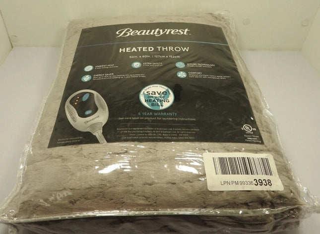 Beautyrest Heated Throw 127cm x 152cm