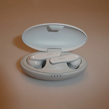 Belkin Soundform Nano Bluetooth Earbuds for Kids with Built-in Microphone, White