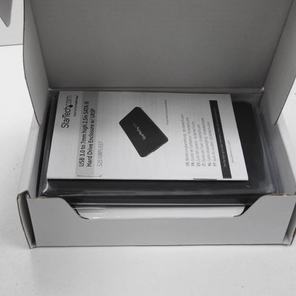 StarTech.com 2.5in USB 3.0 SATA Hard Drive Enclosure w/ UASP for Slim 7mm SATA 