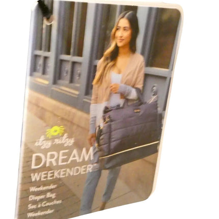 Itzy Ritzy Dream Weekender Travel Bag - Lightweight Overnight & Hospital Bag Fea