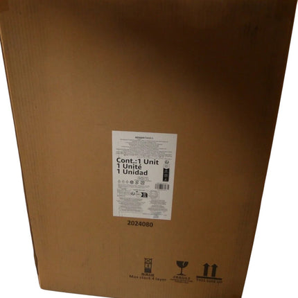 Amazon Basics Rectangular Pedal Recycling Bin with 2 Compartments 25L & 15L