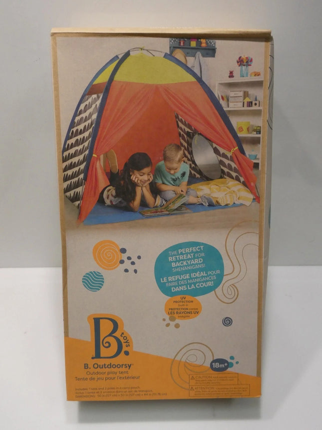 B. toys Indoor and Outdoor Play Tent Garden - Children's Tent with Tent Transpor