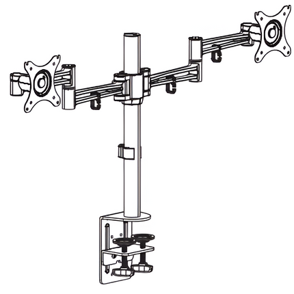 Kogan Articulating Dual Monitor Mount - KADMMPCCMPB
