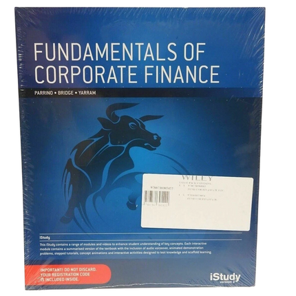 Fundamentals of Corporate Finance, Australasian 2nd Edition + iStudy 2 Card...