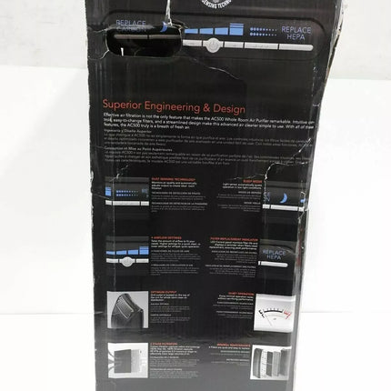 Vornado AC500 Air Purifier with True HEPA Filtration - Black