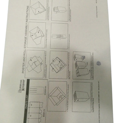 Classroom Keepers Poster & Roll Storage, Blue, 24"H x 12-1/4"W x 12-1/4"D