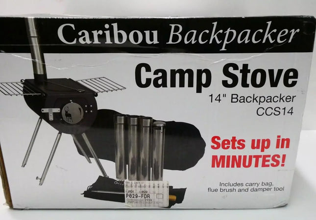US Stove CCS14 Caribou Backpacker Portable Camp Stove - 14 Inch, Black, Small