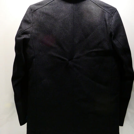 Nautica Mens Classic Double Breasted Peacoat, Charcoal, Small